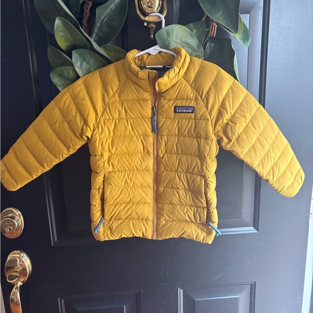 Patagonia Mustard Quilted Jacket